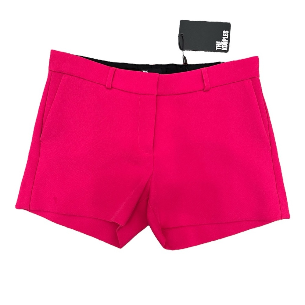 THE KOOPLES Shorts Slit Zoom Bright Pink Size 36 EU Size 26 US Women $185 NWT - Picture 1 of 15